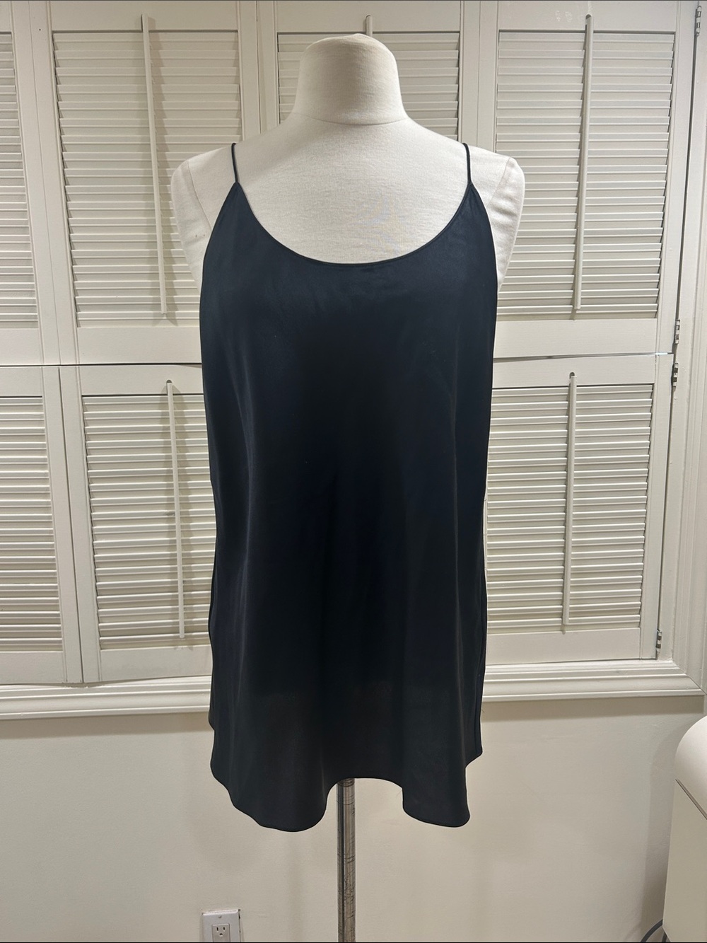 Alexander Wang Black Satin Spaghetti Strap Camisole in great condition